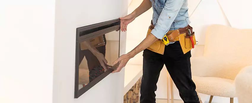 Metal Fireplace Installation in Wesley Chapel, Florida
